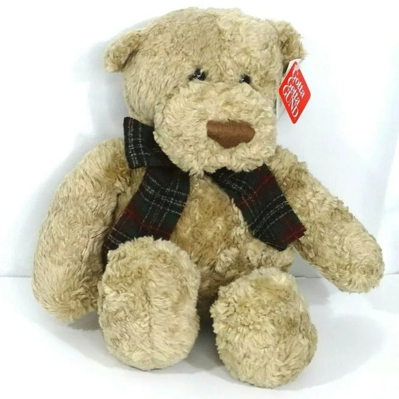 GUND Other - Gotta Getta Gund Teddy Bear Brown Plaid Bow 42591
